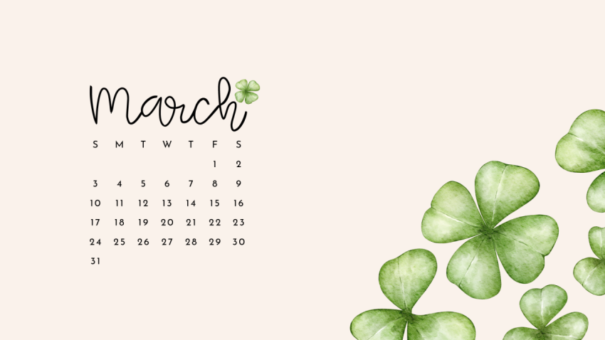 March 2025 Calendar Wallpapers